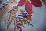 Stickdatei Hirsch im Beerenlaub