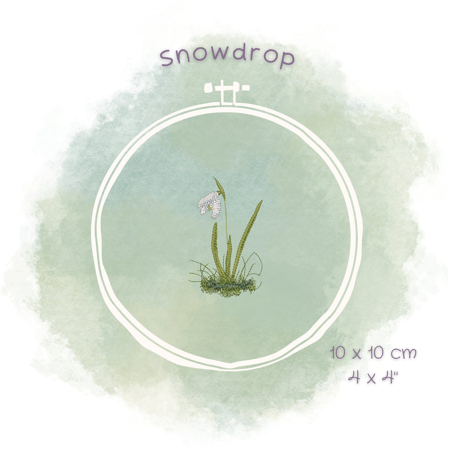 Stickdatei Schneeglöckchen