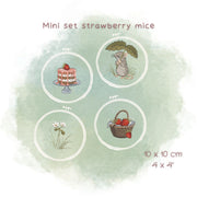 Stickdatei Erdbeerminis aus der Mäuse-Serie
