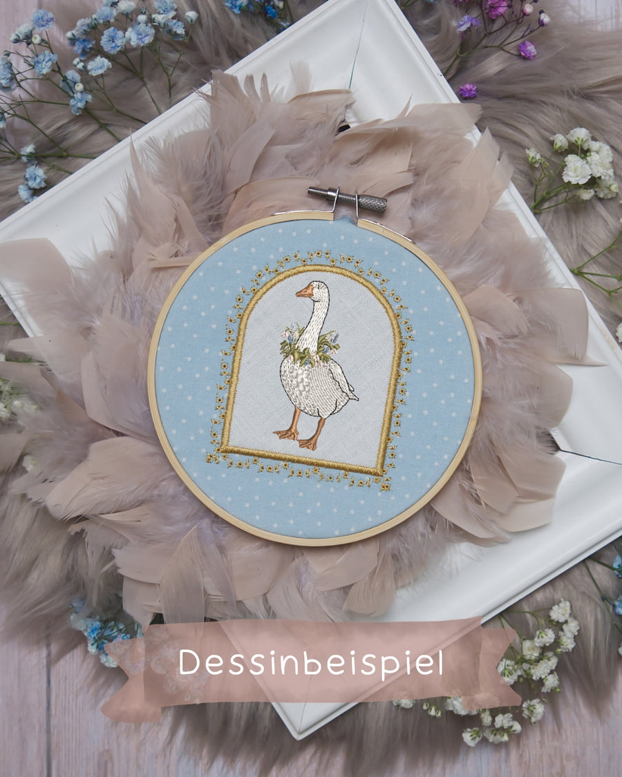 ITH Stickdateien Set Applikationsrahmen "Millefleur"