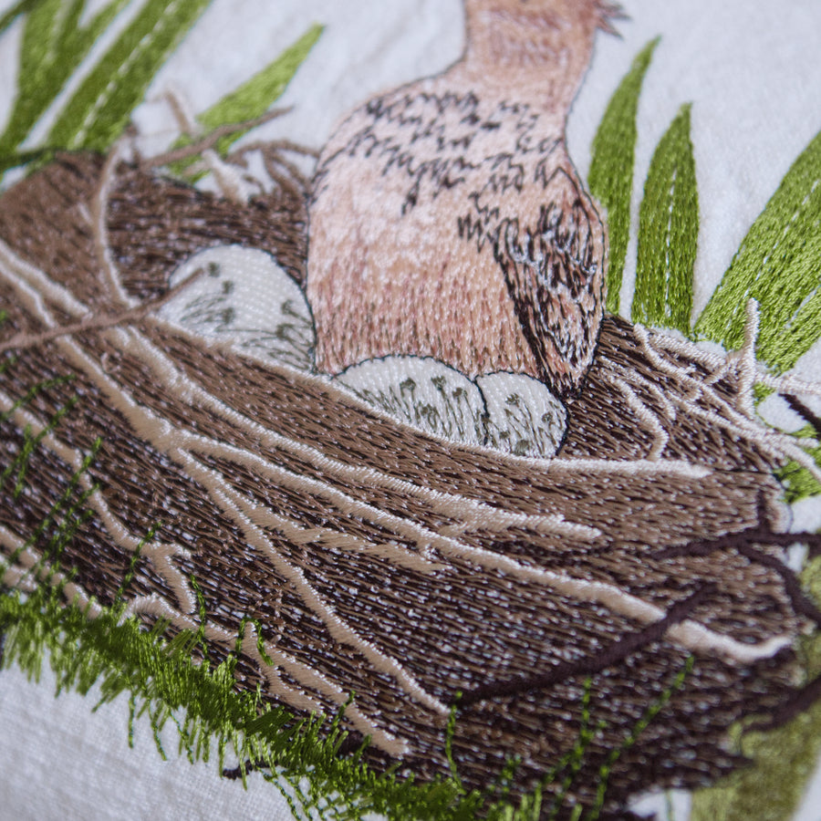 Stickdatei Frühblüherwiese mit Feldlerche