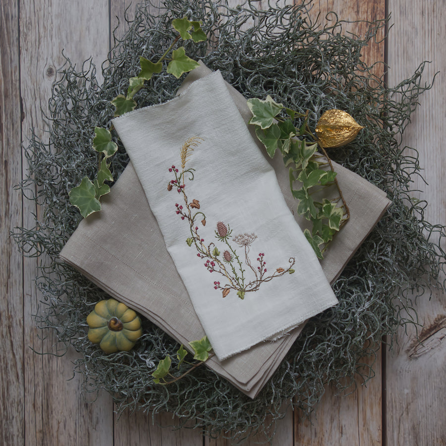 Stickdatei Herbstliche Ecke links