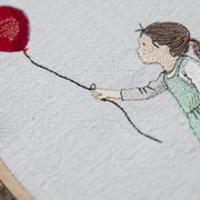 Stickdatei Mädchen und Ballon