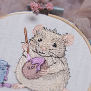 Stickdatei Maus bemalt Eier