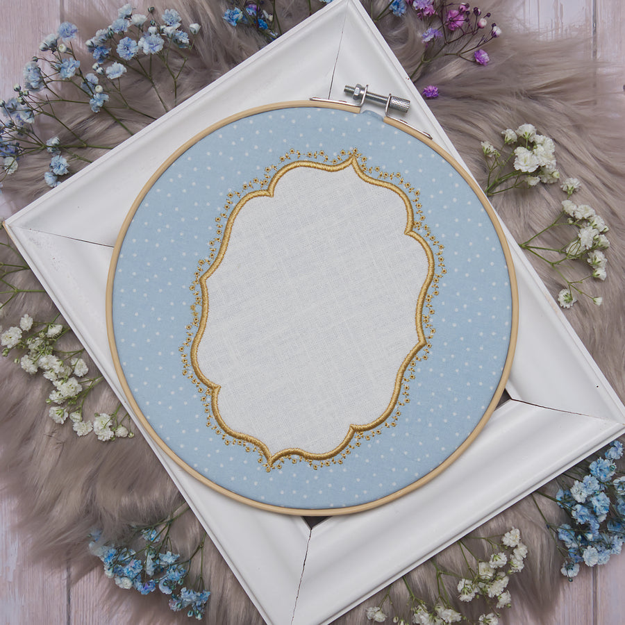 ITH Stickdateien Set Applikationsrahmen "Millefleur"