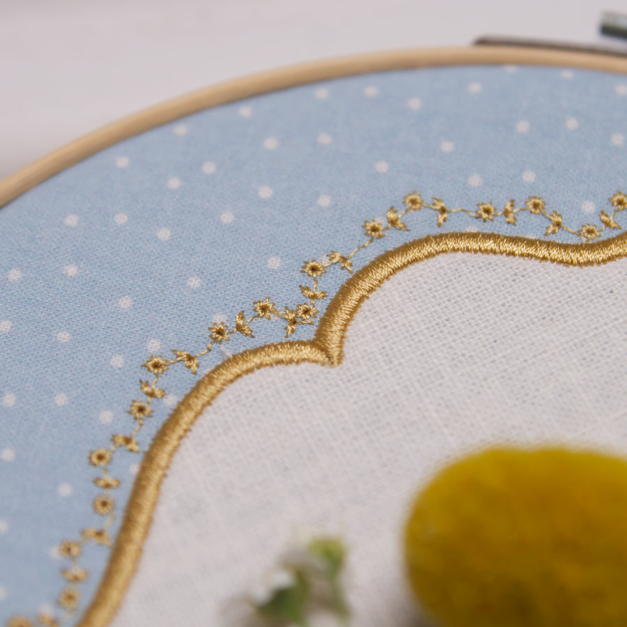 ITH Stickdateien Set Applikationsrahmen "Millefleur"