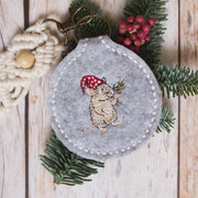 ITH Stickdatei Schlüsselanhänger mit Wichtelmaus