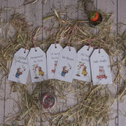 Printable Hangtags Erdbeermäuse, druckbare Anhänger für handgemachte Geschenke