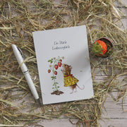 Printable Postkarte Ein Stück Erdbeerglück