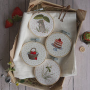 Stickdatei Erdbeerminis aus der Mäuse-Serie