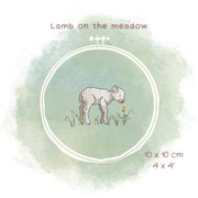Stickdatei Lamm auf der Wiese