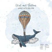 Stickdatei Wal mit Ballon