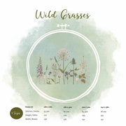 Stickdatei Wildgräser Blumen Wildblumen Sommer Frühling Herbst Cora Design