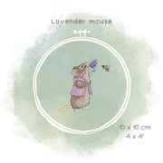 Stickdatei Lavendelmaus