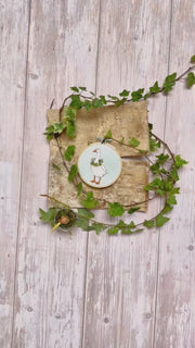 Stickdatei Gans mit Kranz