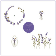 Stickdatei Set Lavendel mit Biene