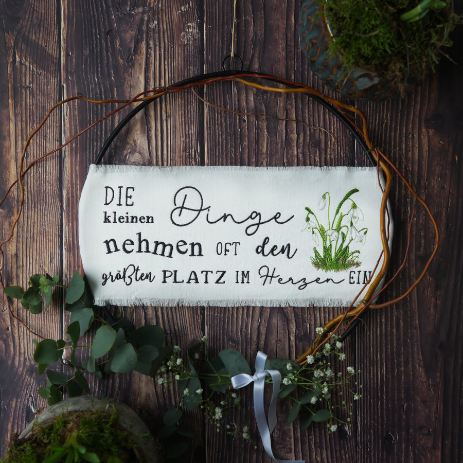 Stickdatei Schneeglöckchen Die kleinen Dinge Blumen