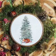 Stickdatei Tanne Fuchs Weihnachten Winter