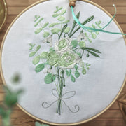 Stickdatei Hochzeit Eukalyptus Rosen Strauß Winter Frühling Sommer Cora Design