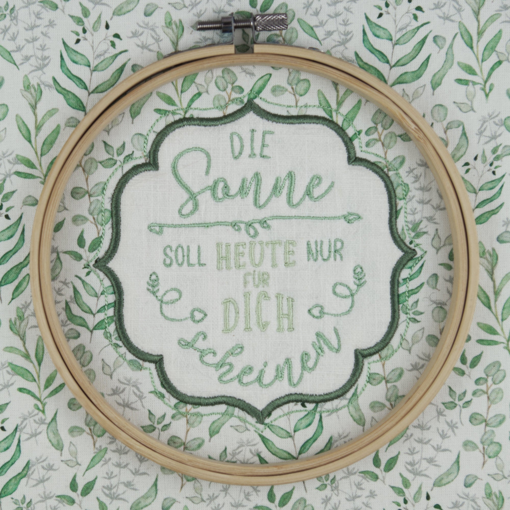 Stickdateien Set "Die Sonne soll heute nur für Dich scheinen" mit Applikationsverarbeitung