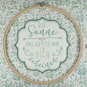 Stickdateien Set "Die Sonne soll heute nur für Dich scheinen" mit Applikationsverarbeitung